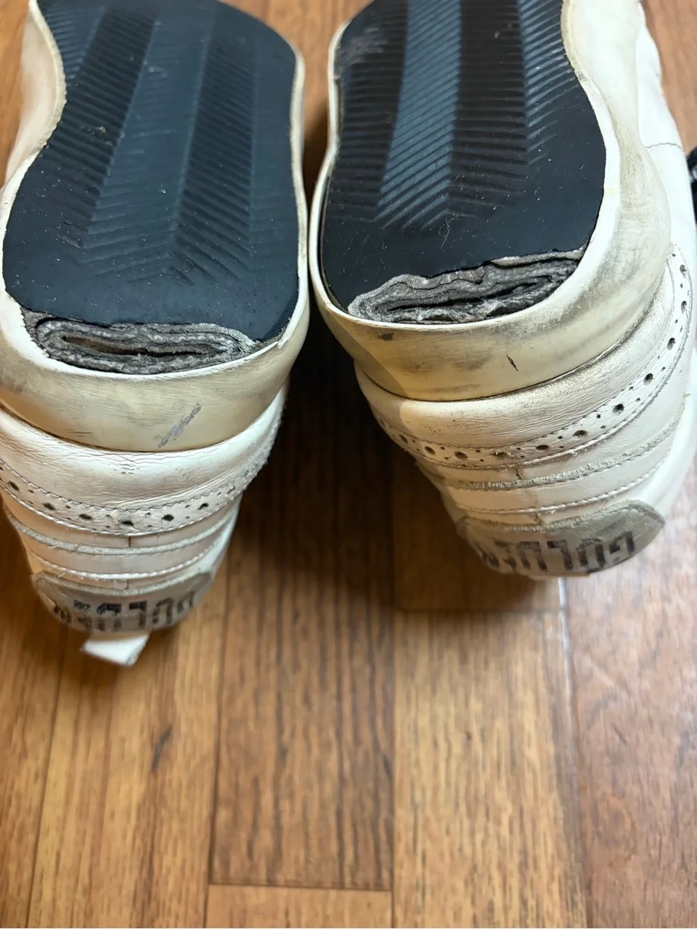 Golden Goose White Leather Men’s Sneakers with Black Laces size 41